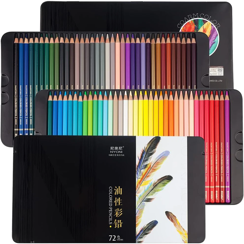 Set di matite colorate in legno a olio NYONI - immagine 6