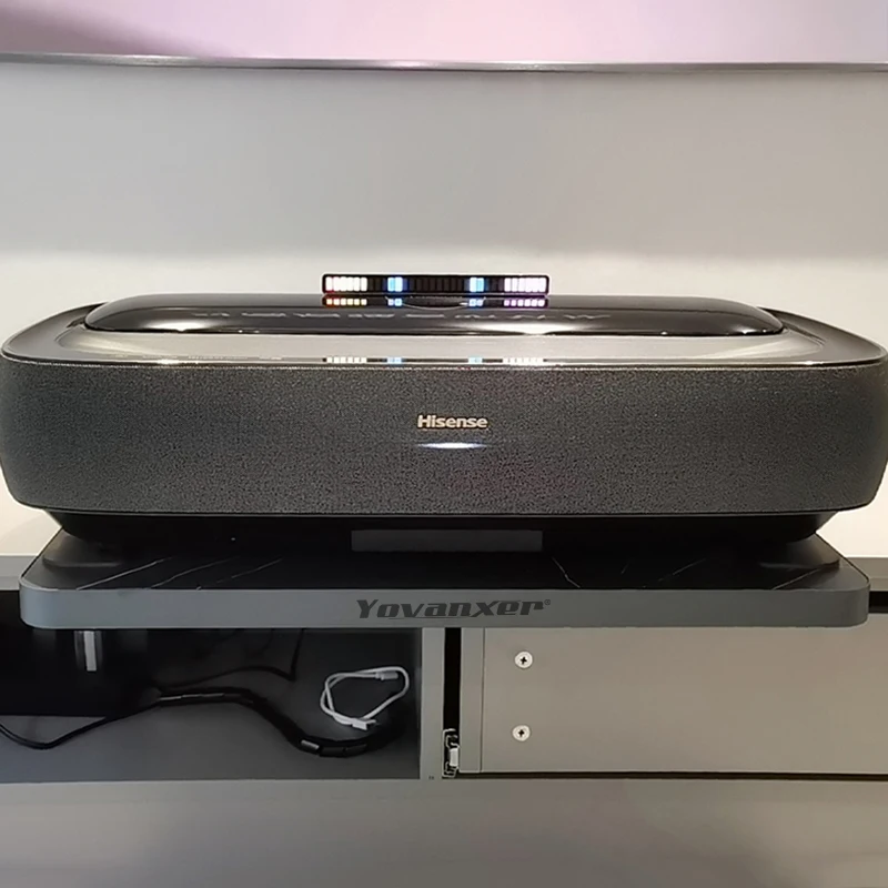 Ultra Sottile Smart Laser Tv Piattaforma Telescopica Proiettore A Fuoco Ultra Corto Intelligente Laser Tv Slider Corsa 0-240Mm