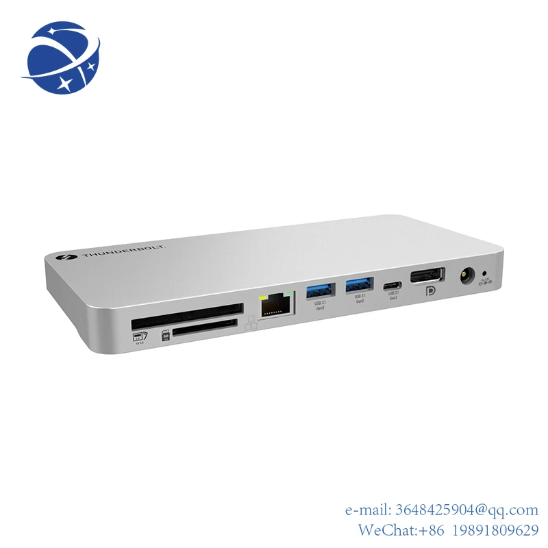 

YYHC 9 in 1 Thunderbolt 4 Multiport USB C Docking Station 8K@60Hz 9 Type C Hub Desktop for Macbook Intel Certificated