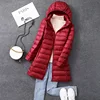 Women's X-long Office Lady Hat Detachable Puffer Jackets 2023 New Arrival Autumn Winter White Duck Down Warm Coat 5