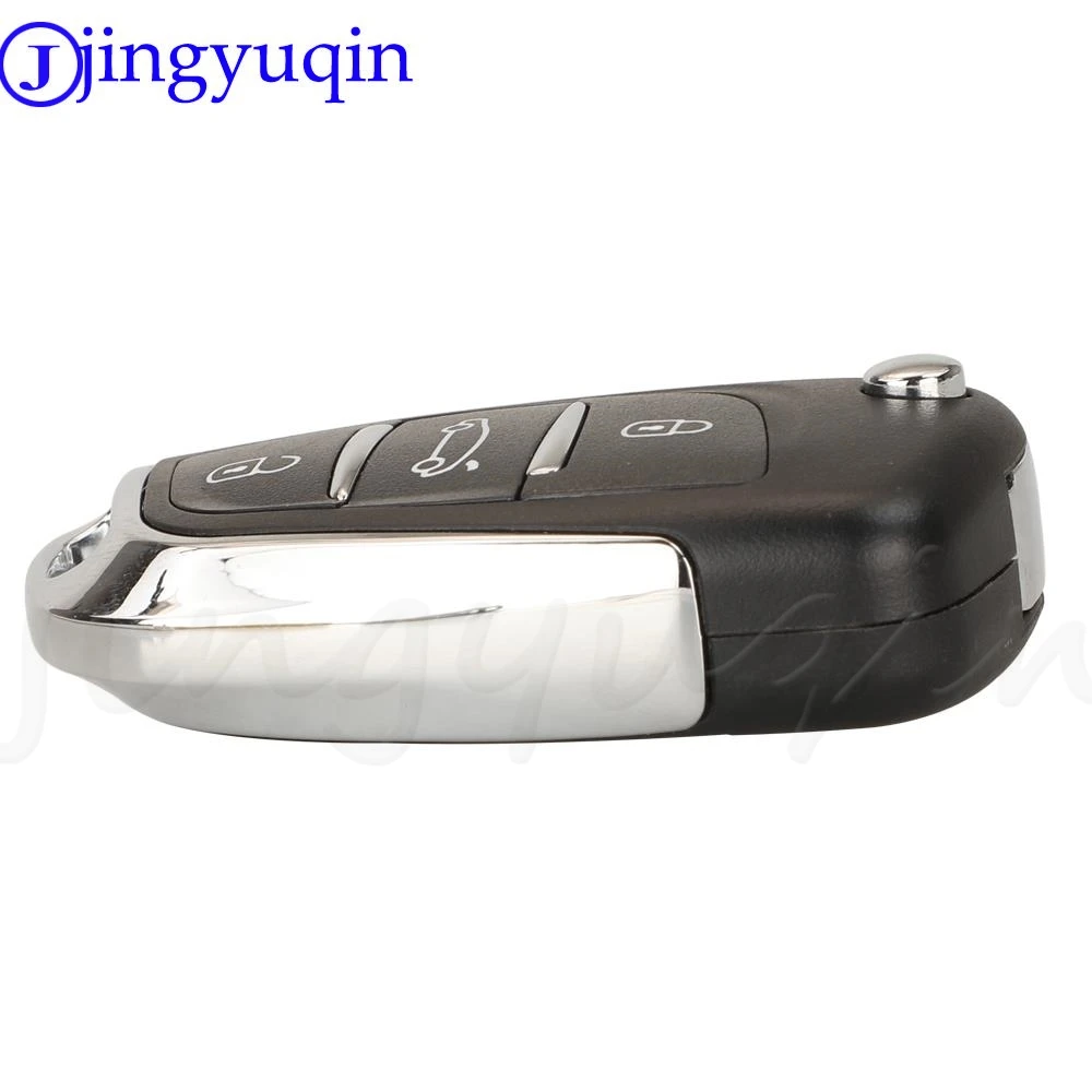 jingyuqin CE0523 Modified Flip Car Key Shell For Peugeot 207 308 307 407 607 807 For Citroen C2 C3 C4 C5 C6 XSARA PICASSO Blade
