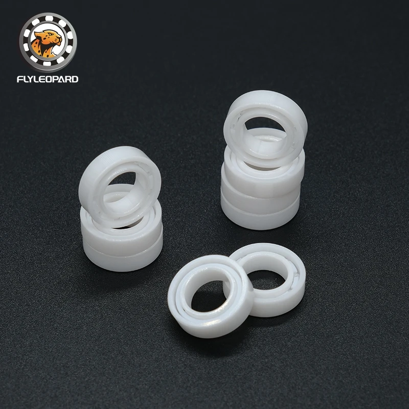 10 Cuscinetti A Sfera In Ceramica ZrO2 608 &ndash; 8x22x7mm, Ossido Di Zirconia, Senza Marca