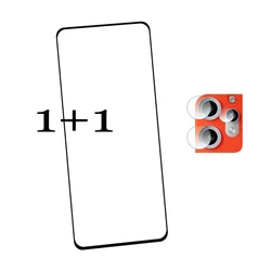Premium Tempered Glass Screen Protector with Anti - Scratch Front Film and Soft Fiber Lens Film - CMF Phone 2 pro (1 and 1)
