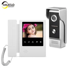 

4.3 inch Wired Video Door Phone System Visual Intercom Doorbell with IR Night Vison 700TVL Outdoor Camera for Home Surveillance