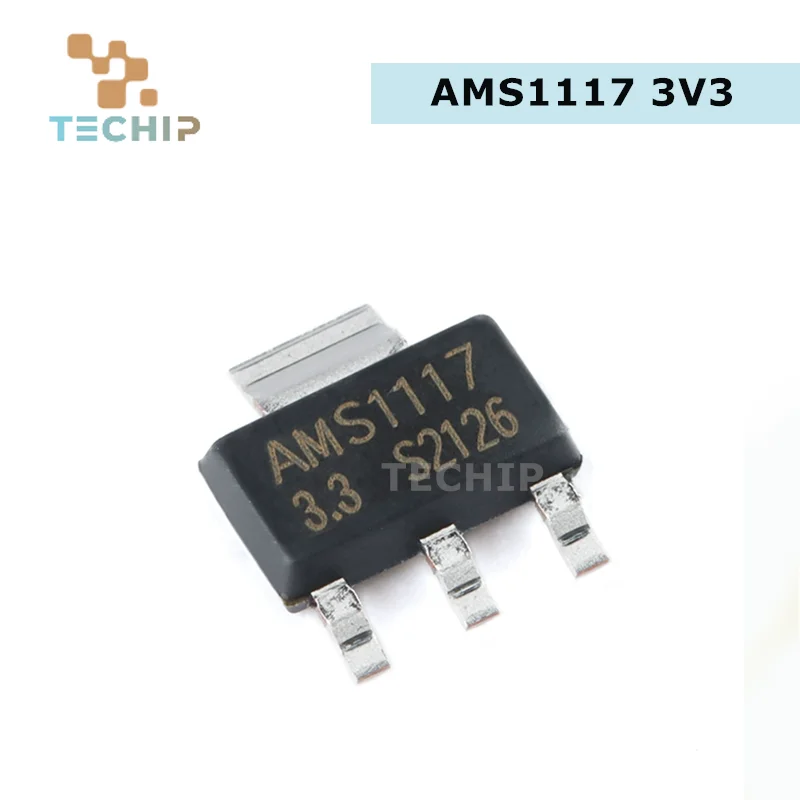 Voltage Regulator Module 50pcs AMS1117 3V3 AMS1117-1.2 AMS1117-1.5 AMS1117-1.8 AMS1117-2.5 AMS1117-3.3 AMS1117-5.0 AMS1117-ADJ SOT223 Voltage Rugulator