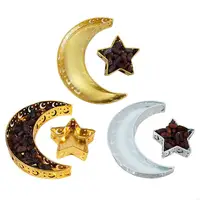 L9NB Eid Mubarak Moon Star Serving Tray Tableware Dessert Storage Container Ramadan Muslim Islamic Party Supply 1