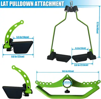 Home Gym Fitness Spreader Bar, Multi-Grip Wide Lat Pull Down Bar, Neutral Grip Handle, Lat Pulldown Attachments Long Ba 3
