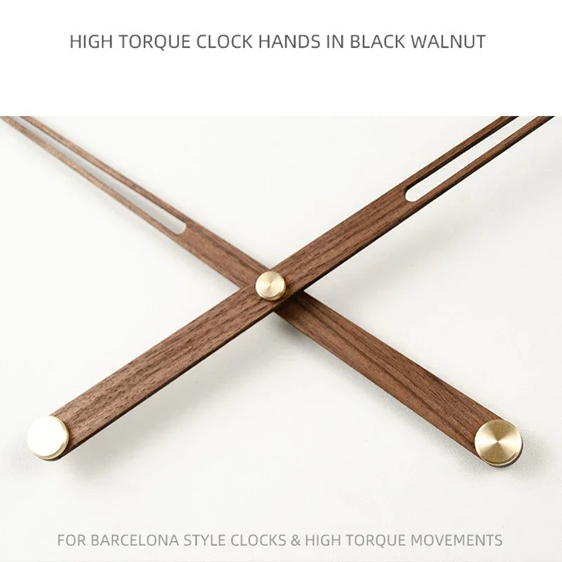 Spain Wall Clock Pointer Movement DIY Walnut Solid Wood Brass Central Clock Hands Large Torque Mechanism for Pointer