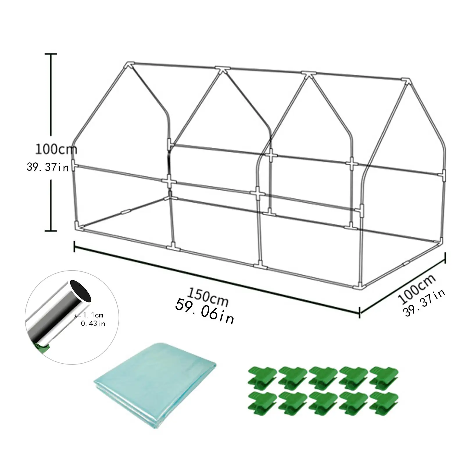 Mini Greenhouse Green House Nursery Plant Cover Tent Garden Greenhouse Plant Hot House for Indoor Backyard Outside Gardening