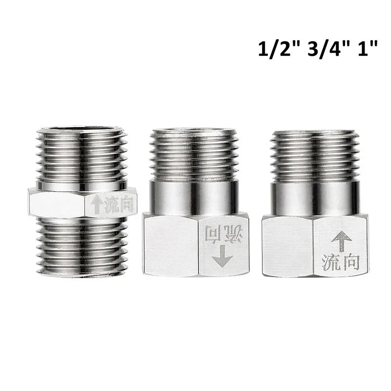 Ball Valve 1Pcs Male Female Thread Brass Check Valve 1/2" 3/4" 1 BSP One Way Non-return Valve for Water Tank Water Heater Toilet Pipe