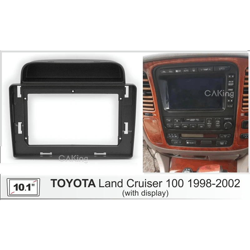 Perfect Fit 2-DIN Radio Dash Kit For Lexus LX-470 & Land Cruiser 100 - View #8