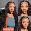 40 42 Inch Curly Lace Front Human Hair Wigs For Black Women Pre Plucked Transparent 13x4 Deep Wave Frontal Wig 13x6 Hd Lace Wig 4
