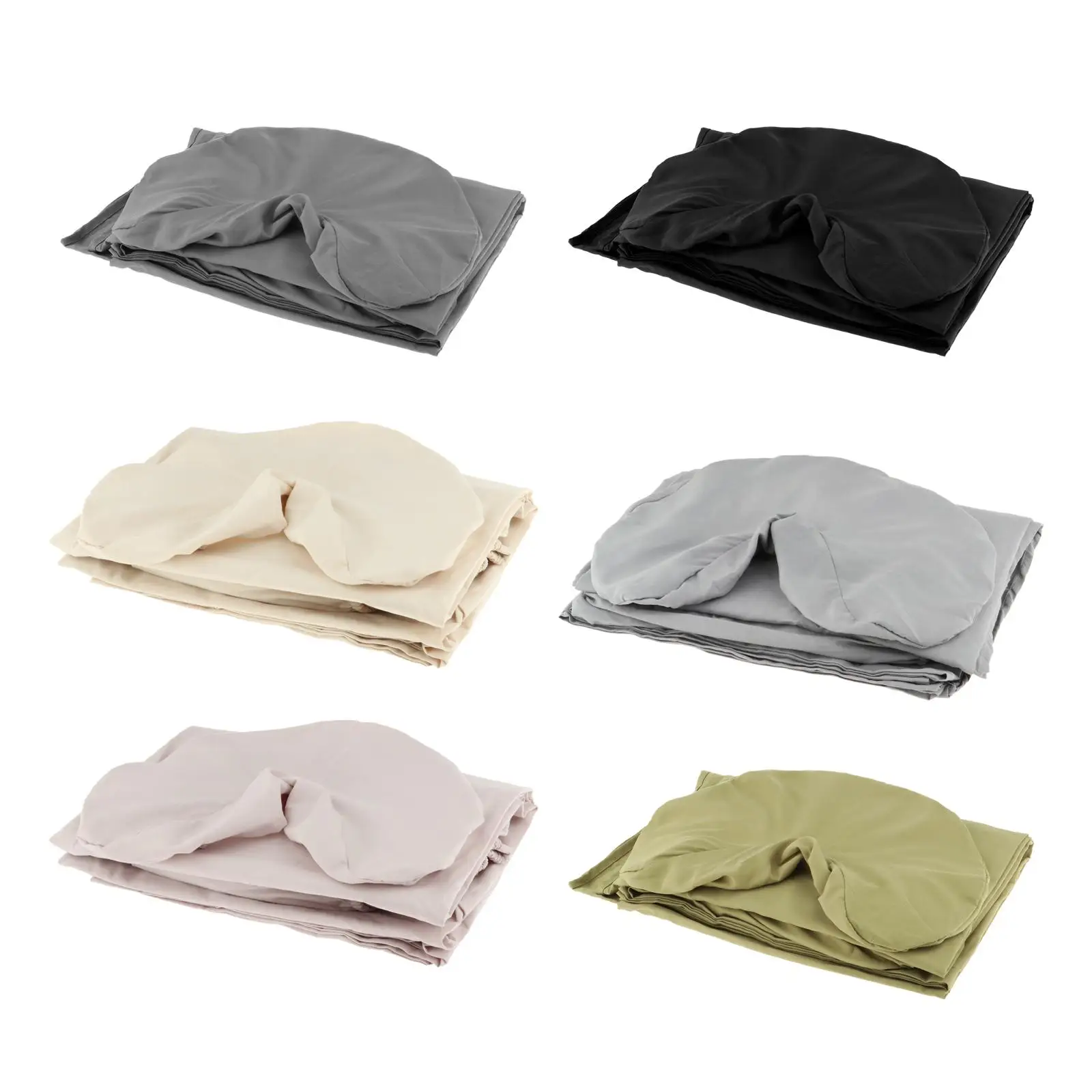 3 Pieces Massage Table Sheet Set Washable Protective Lightweight Massage Fitted