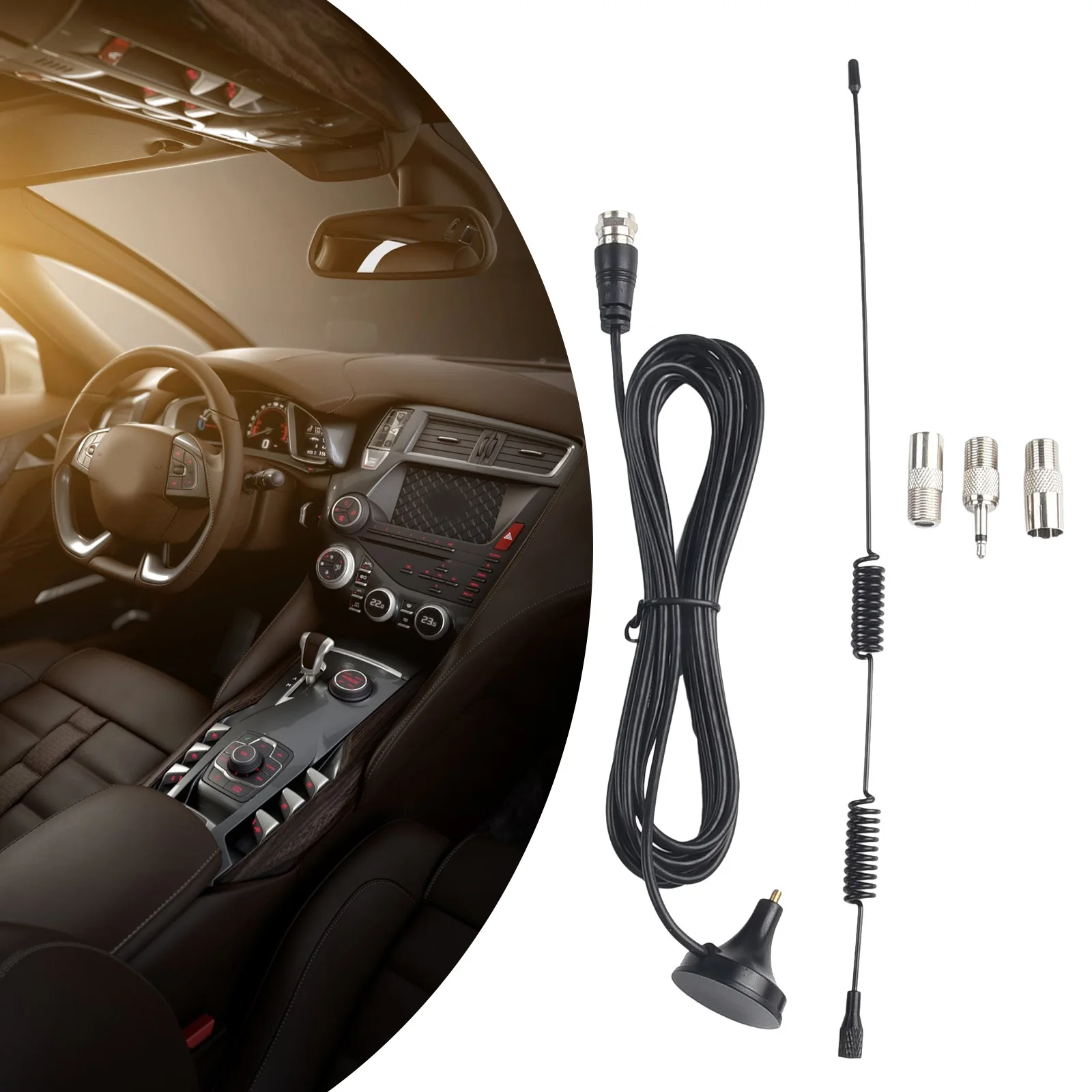 Digitale Audioantenne für den Innenbereich, verbessert den FM-AM-Radioempfang, magnetische Basismontage, kompatibel mit AV-Audio-Vedio-Systemen – Detail 13