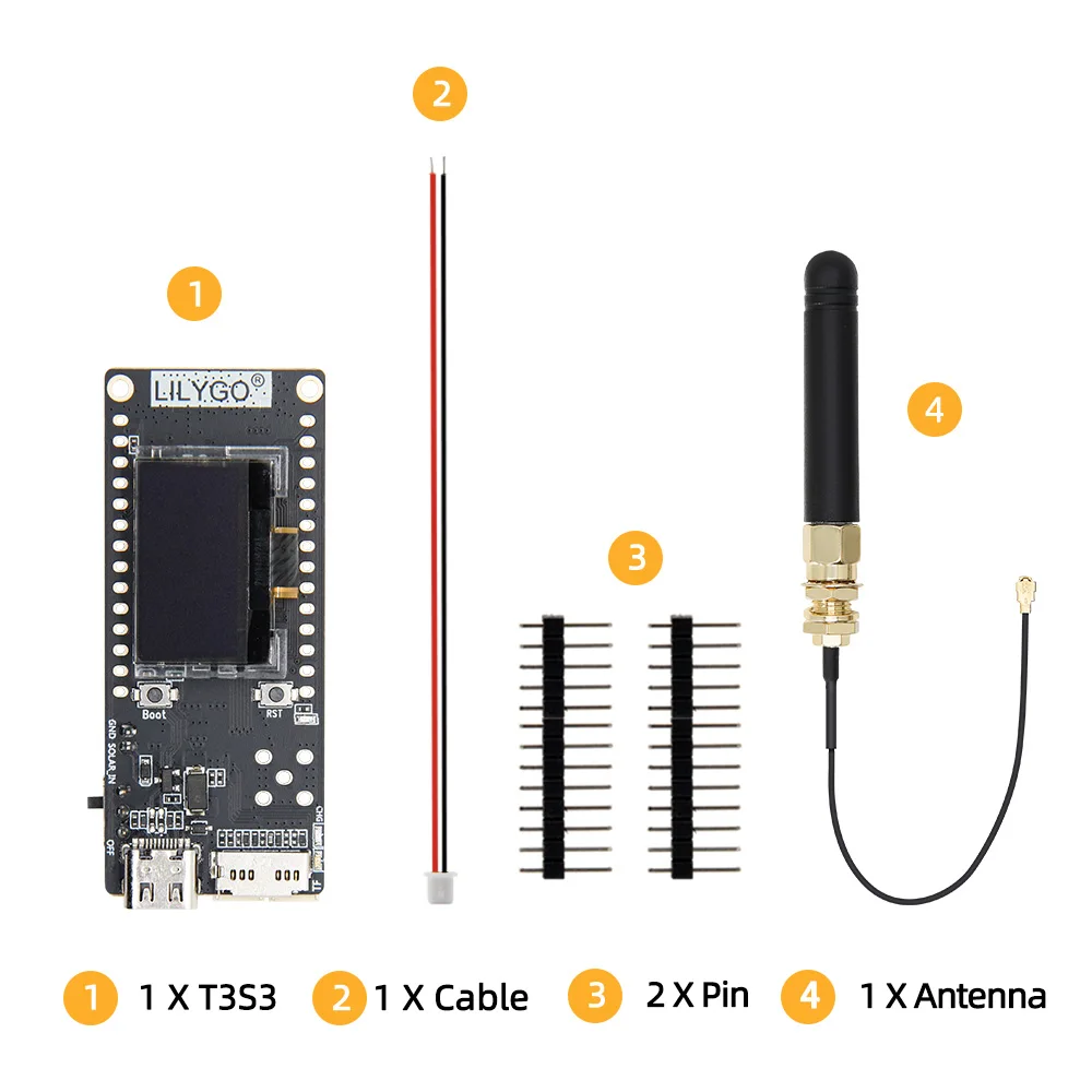 ® T3 V3.0 ESP32 WiFi & Bluetooth DEV Board SX1276 LoRa Module With 0.96-inch SSD