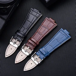 12mm Cowhide Leather Watchband For Tissot PRX series Strap T137.407 T137.410 Super Player Bracelet Convex End Men's Wrist Straps