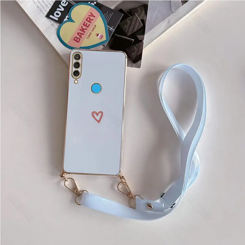Love Heart Crossbody Lanyard Strap Phone Case – Stylish and Functional Cover