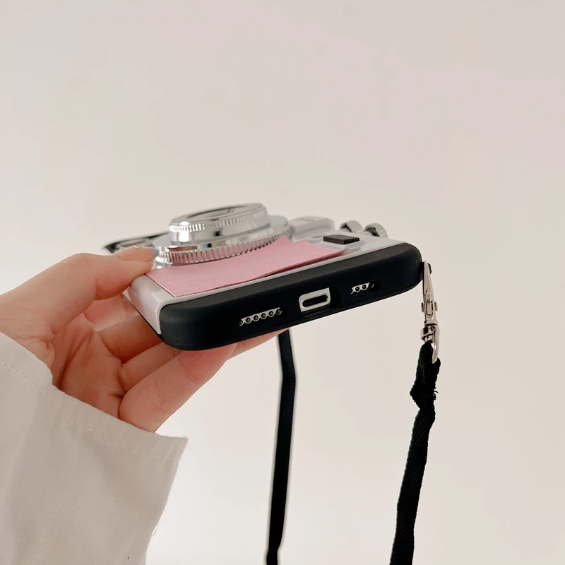 3D Retro Camera Case For Samsung Galaxy S22 Ultra Plus S21 Note 20