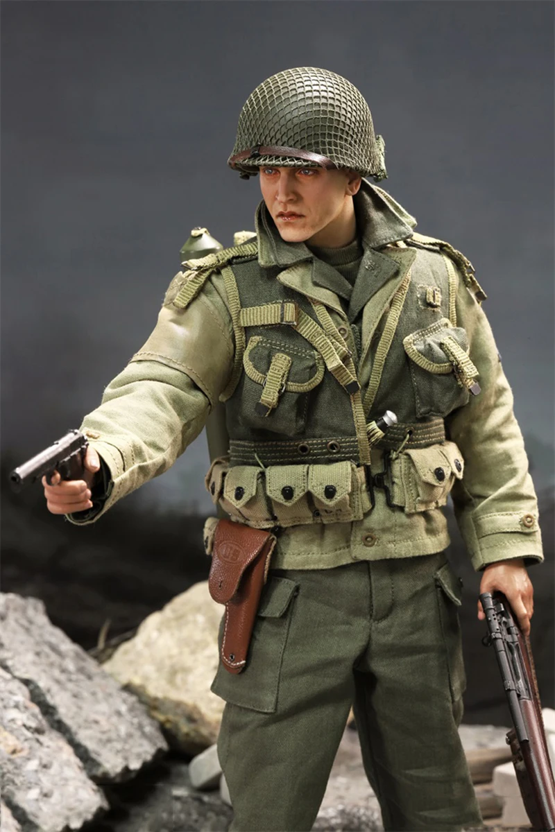 DID A80144 A80150 1 6 Scale WWII US Rangers Sergeant Horvath Sniper Jackson 12 Male Soldier