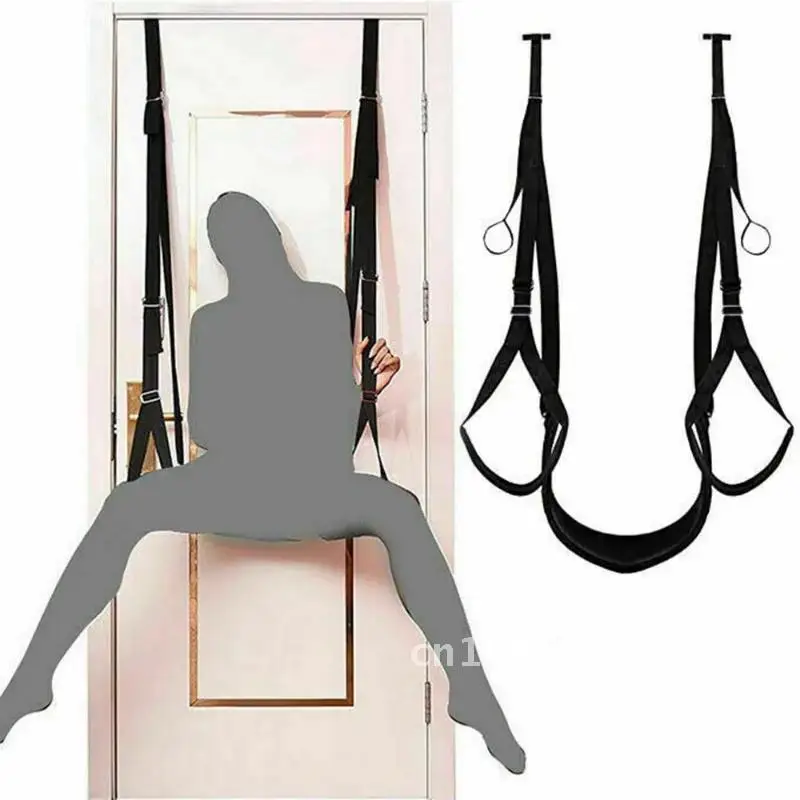 Hanging Door Sex Love Aid Swing with Seat Slave Open Legs Toys Bondage Straps Slings Game Sex for Couples BDSM Adjustable Adult