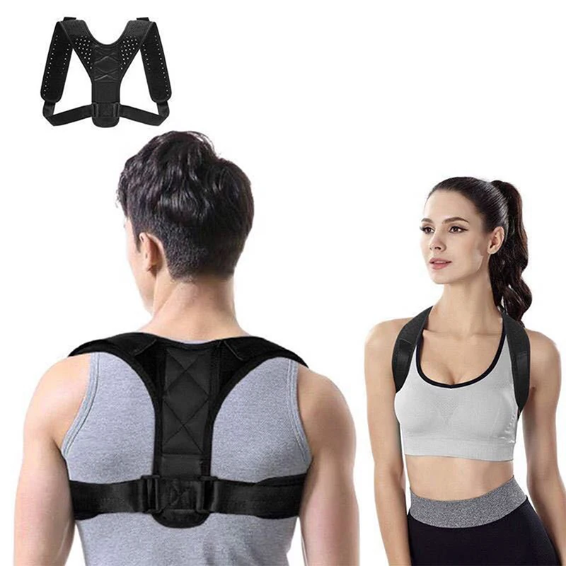Adjustable Back Brace Support Invisible Shoulder Posture Corrector Unisex Spine Neck Health Correction Belt Home Office Sport 5