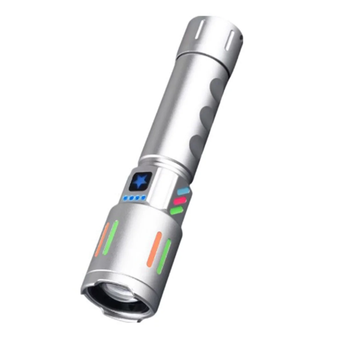 BAAU Led Rechargeable Aluminum Alloy Flashlight Outdoor Multi-Function Retractable Flashlight Convenient Lighting