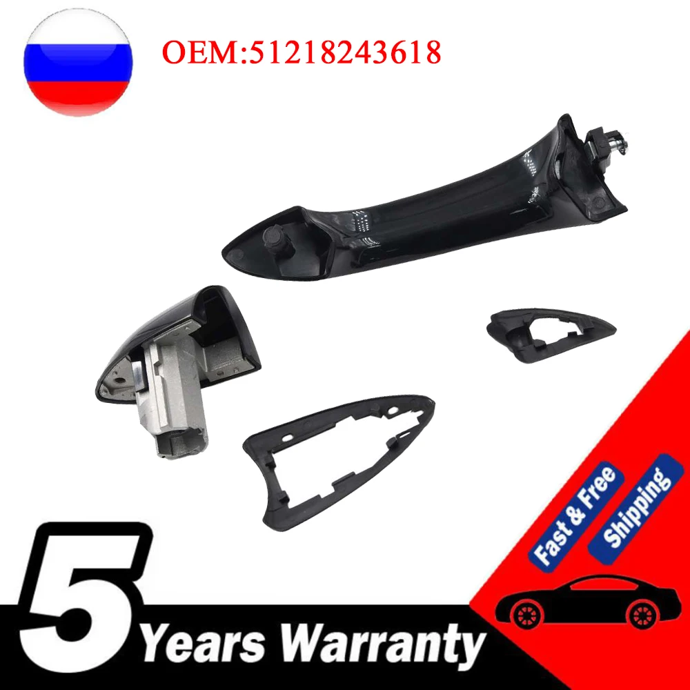 51218243618 자동차 앞 왼쪽 승객 외부 문짝 핸들, BMW X5 E53 2000-2006 RHD
