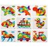 Kids Intelligence Baby Toy Wood Puzzles Cognition English Letter Building Wooden Animal Jigsaw Puzzle Toys for Children Toddler 1