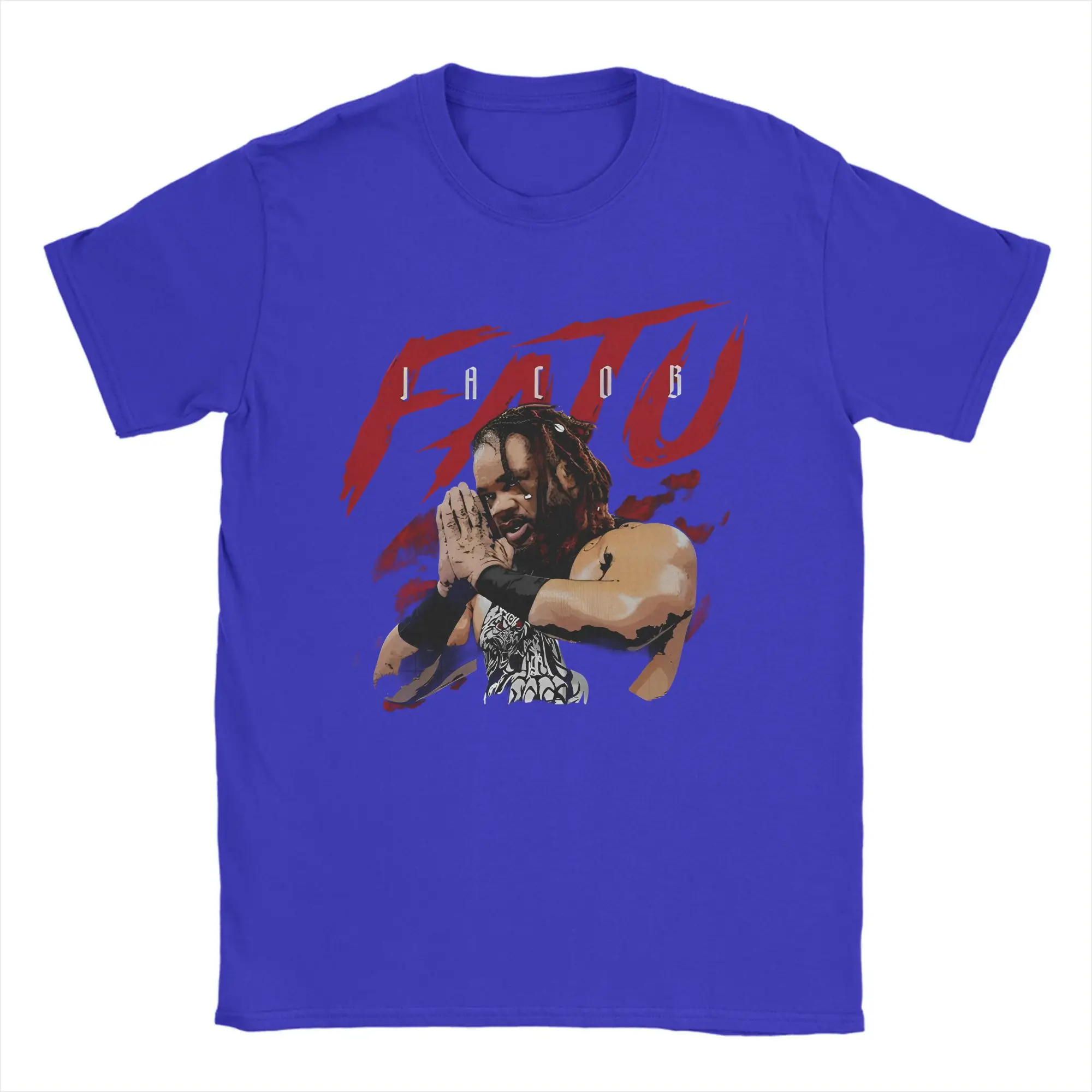 Unisex Jacob Fatu Grunge Style Cotton T-Shirt - Cool Short Sleeve Round Collar Tee