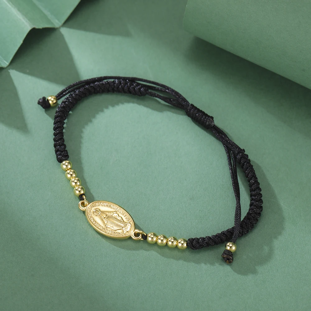 Dawapara Jungfrau Maria Kreuz Armband verstellbar Jesus Mutter Gebet Segen Armband Edelstahl religiösen Schmuck – Detail 21
