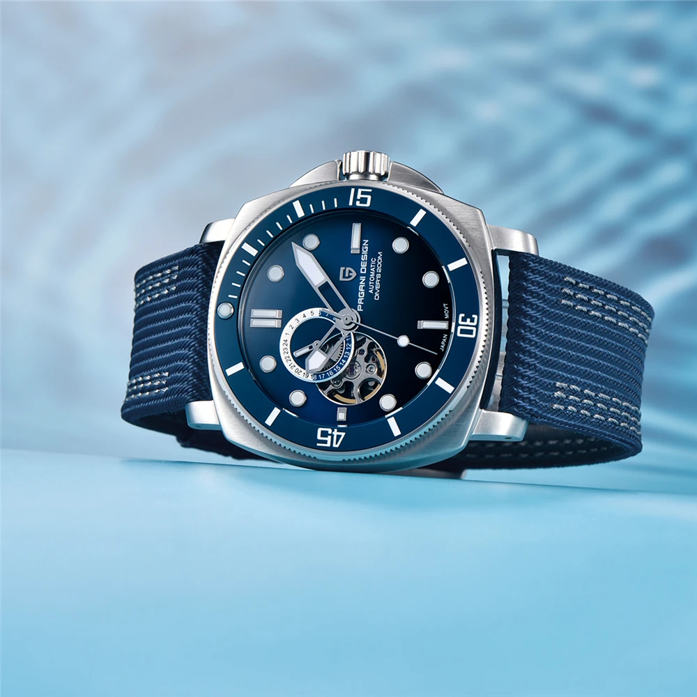PAGANI DESIGN 1736 NH39 Sports Automatic Men's Mechanical Watch Sapphire Stainless Steel 200m Waterproof Sports Reloj Hombre