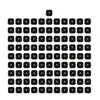 50/100pcs4x4cm EMS TENS Electrode Pads Gel for Acupuncture Physiotherapy Massage Device Pulse Muscle Stimulator Massager Sticker