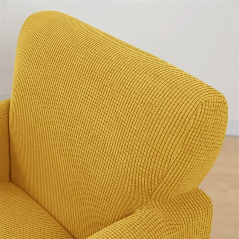 Polar Fleece Tub Chair Cover Stretch Spandex Club Sofa Armchair Slipcovers Elastic Single Couch Covers for Study Bar Counter 5