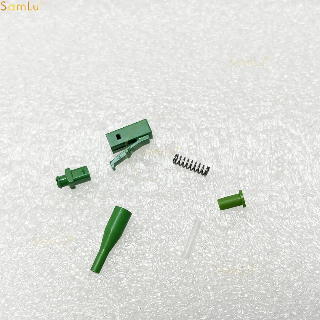 200pcs/Lot sale Lc/pc Simplex Single Mode Apc Green Lc0.9 Jumper Loose Optical Fiber Connector