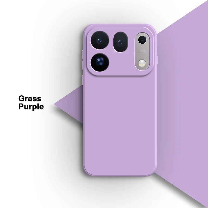 Premium Soft Liquid Silicone Phone Case with Lens Protection - Shockproof Back Cover