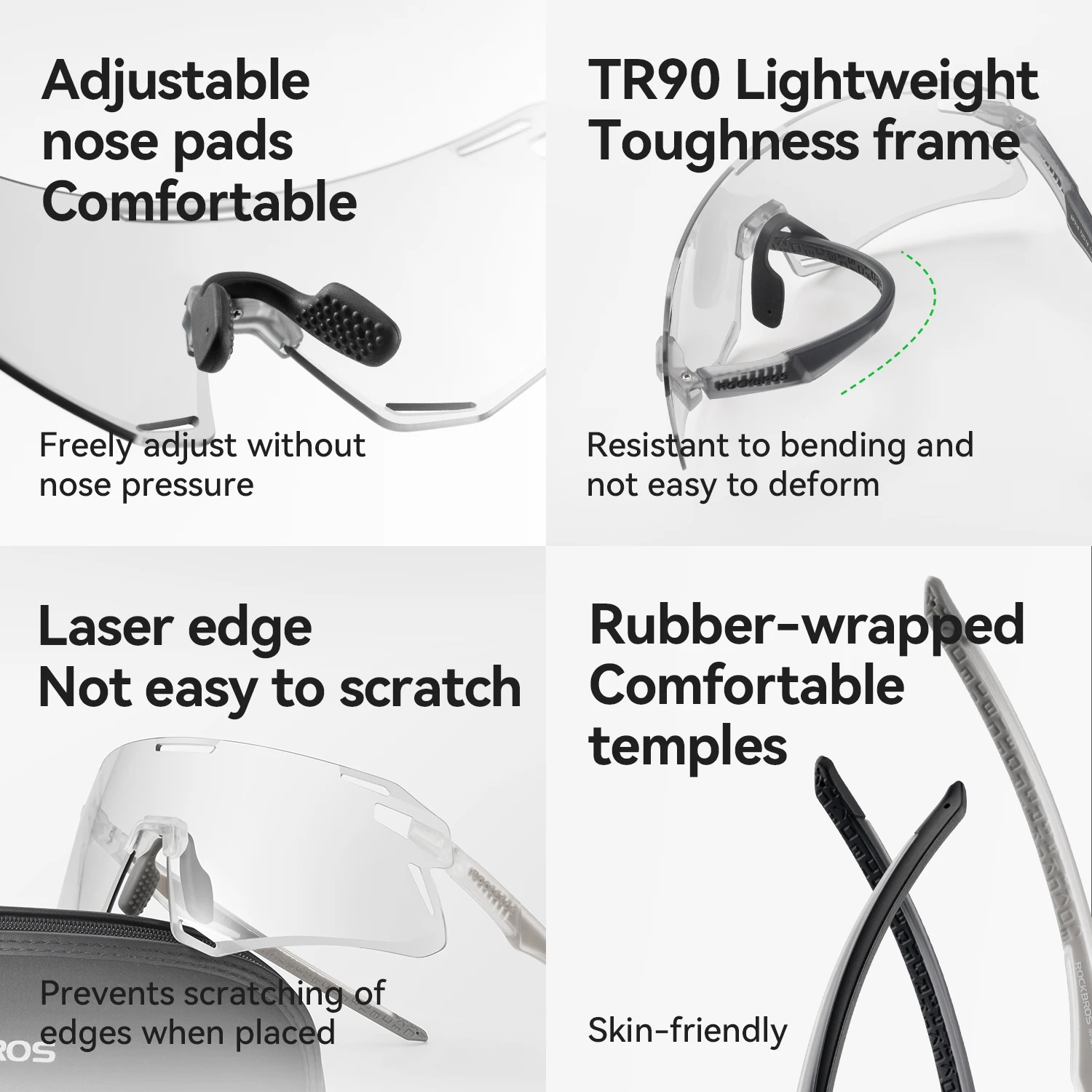 ROCKBROS Photochromic Sports Cycling Sunglasses