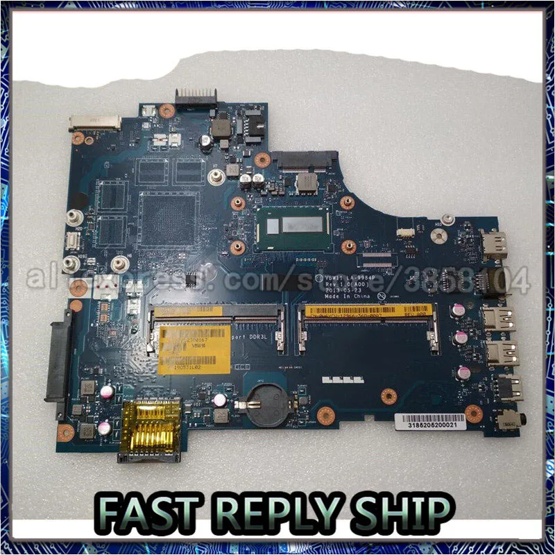 

For Dell l Inspiron 17R 5737 3737 Laptop Motherboard I5-4200U CPU VBW11 LA-9984P CN-0W6XCW 0W6XCW W6XCW DDR3L Tested Ok