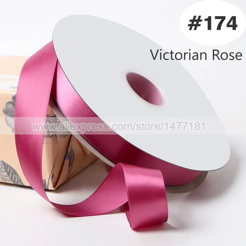 Luxurious Pink Double Face Satin Ribbon - 100% Polyester Silky Tape