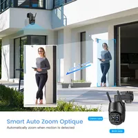 Ctronics-Caméra de permission Extérieure PTZ avec Wifi, Objectif Touriste, Zoom Optique 360, Dispositif de Sécurité, Suivi existent Humain, Vision Nocturne 3