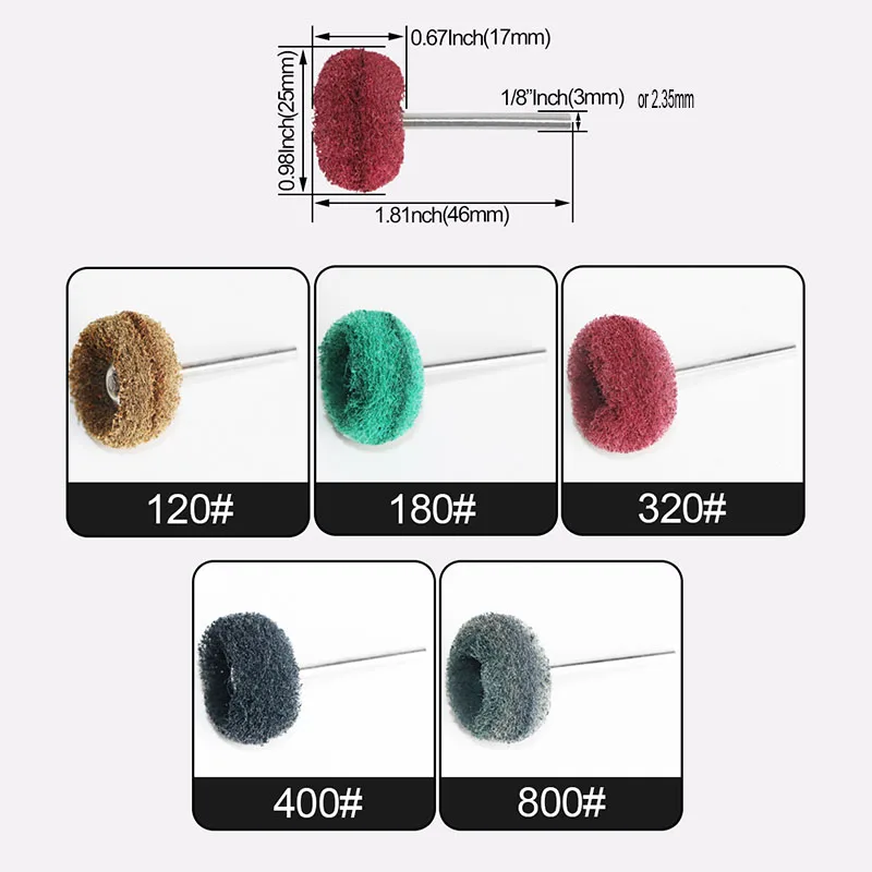 100 pcs 1/8inch Cashmere Polishing Buffing Wheel for Dremel Polishing Kit -  Polishing Wheel or Silver Polish Wheel - Watch Polishing Kit - Jewelry  Polishing Kit 