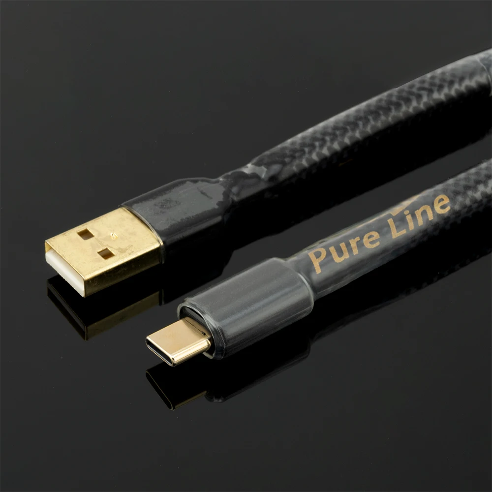 Canare HIFI USB A-type C Cables Ofc Copper A-c USB Cable Dual Magnetic Ring Gold-plated Amplifier DAC Cable USB A To USB Type C