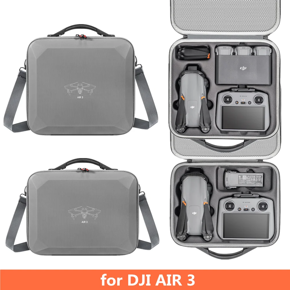 

Для пульта дистанционного управления DJI AIR 3 RC2, специальная Портативная сумка из искусственной кожи для хранения, сумка с ремешком на плечо, защитная коробка для AIR3