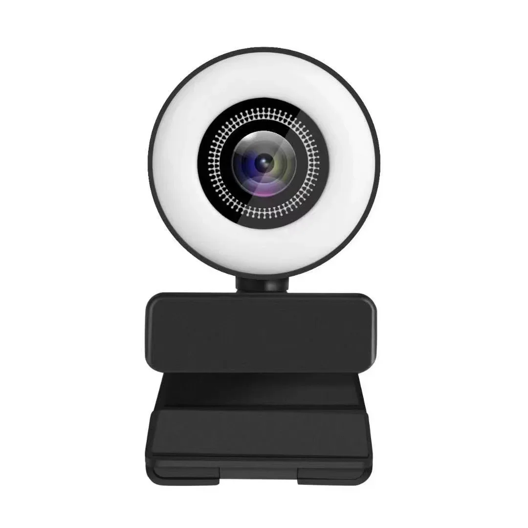 4K/2K/1080P HD Webcam With Microphone Auto-Focus LED Web Camera 3 Level Light Kameras For Computer PC Video Recording Webcams