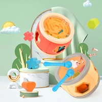 Baby Musical Instrument Montessori Toy Hand Drum Percussion Shape Matching Maze Rolling Ball Game Fine Motor Skill Education Toy 1
