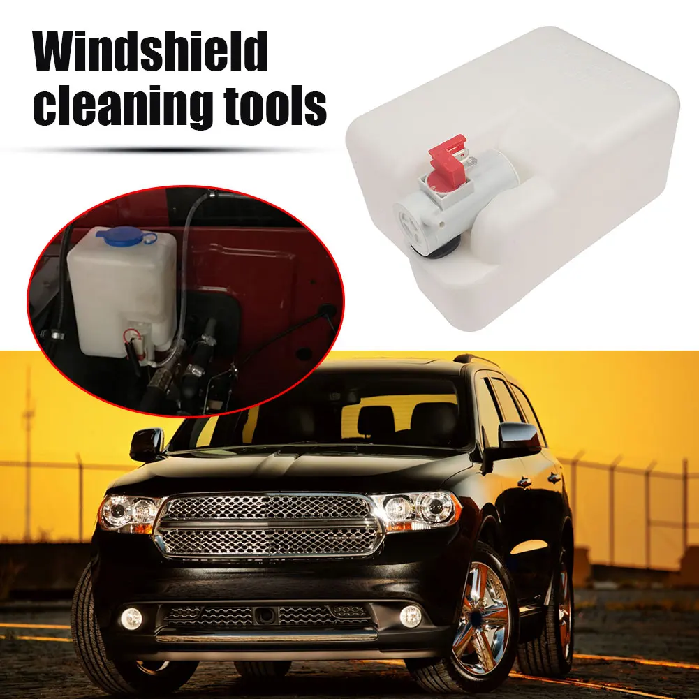 1.5L Universal Car Windshield Washer Bottle 12V Windscreen Washer Pump Fluid Tank Reservoir Nozzle Sprayer Kit Car Accessories windshield washer kit