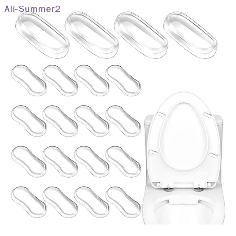 【Summer2】내구성이 뛰어난 실리콘 변기 시트 범퍼 충격 방지 변기 시트 뚜..