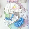 20cm baby clothes cute cotton doll clothes lamb pajamas with hat 4
