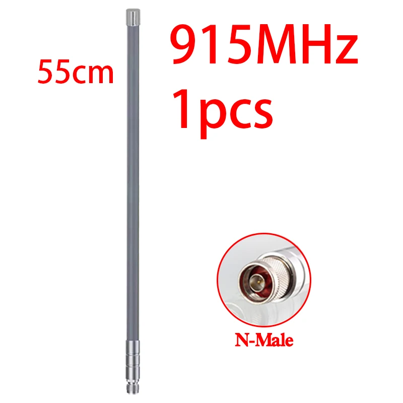 GIZONT 8DBi 55CM LoRa 868MHz 915MHz 안테나 N타입 야외용 OMNI 유리섬유 안테나 (Meshtastic 헬륨 마이너 핫스팟 안테나용)