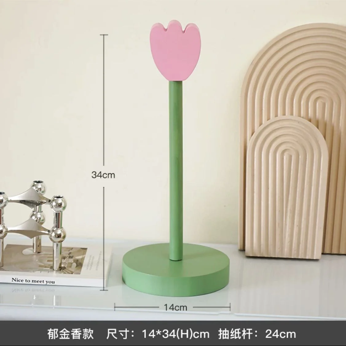 Cute Wood Bathroom Tissue Stand Rack, Kitchen Roll Paper Towel Holder, Table Vertical Napkins Rack, Bathroom Storage Shelfs 6