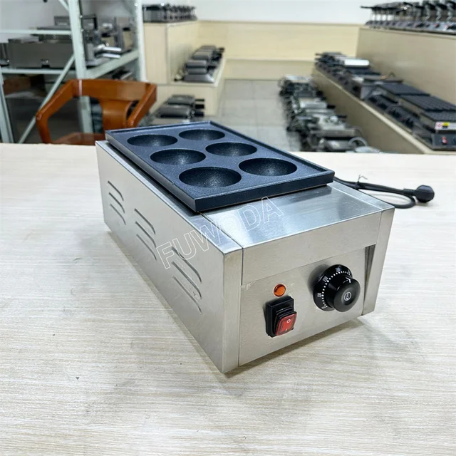 Macchina Per Takoyaki LINTAIZUO Commerciale - 56 Fori, 2KW, Antiaderente, Acciaio Inox, 220V - Foto 6